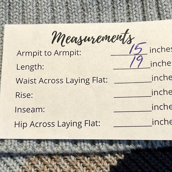 Skylar + Madison Turtleneck Sweater Blue Women S Fringe Bell Sleeve Stripes Knit - Picture 2 of 12